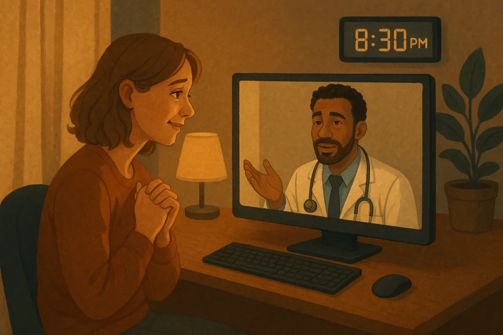 Telemedicine Suboxone appointment during evening hours