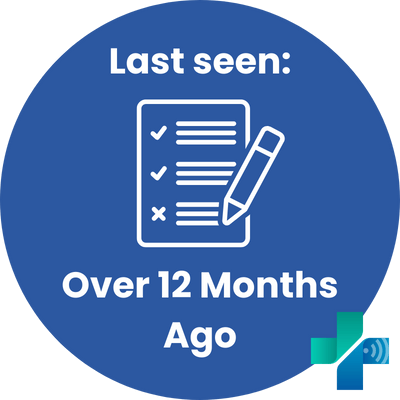 Returning Patient Intake icon for former patients last more than 12 months ago.