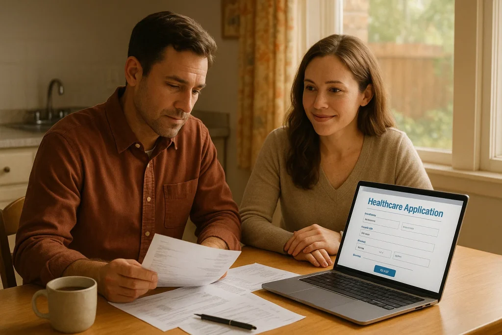Patient applying online for Nashville Addiction Clinic’s sliding-scale Suboxone program in Tennessee.
