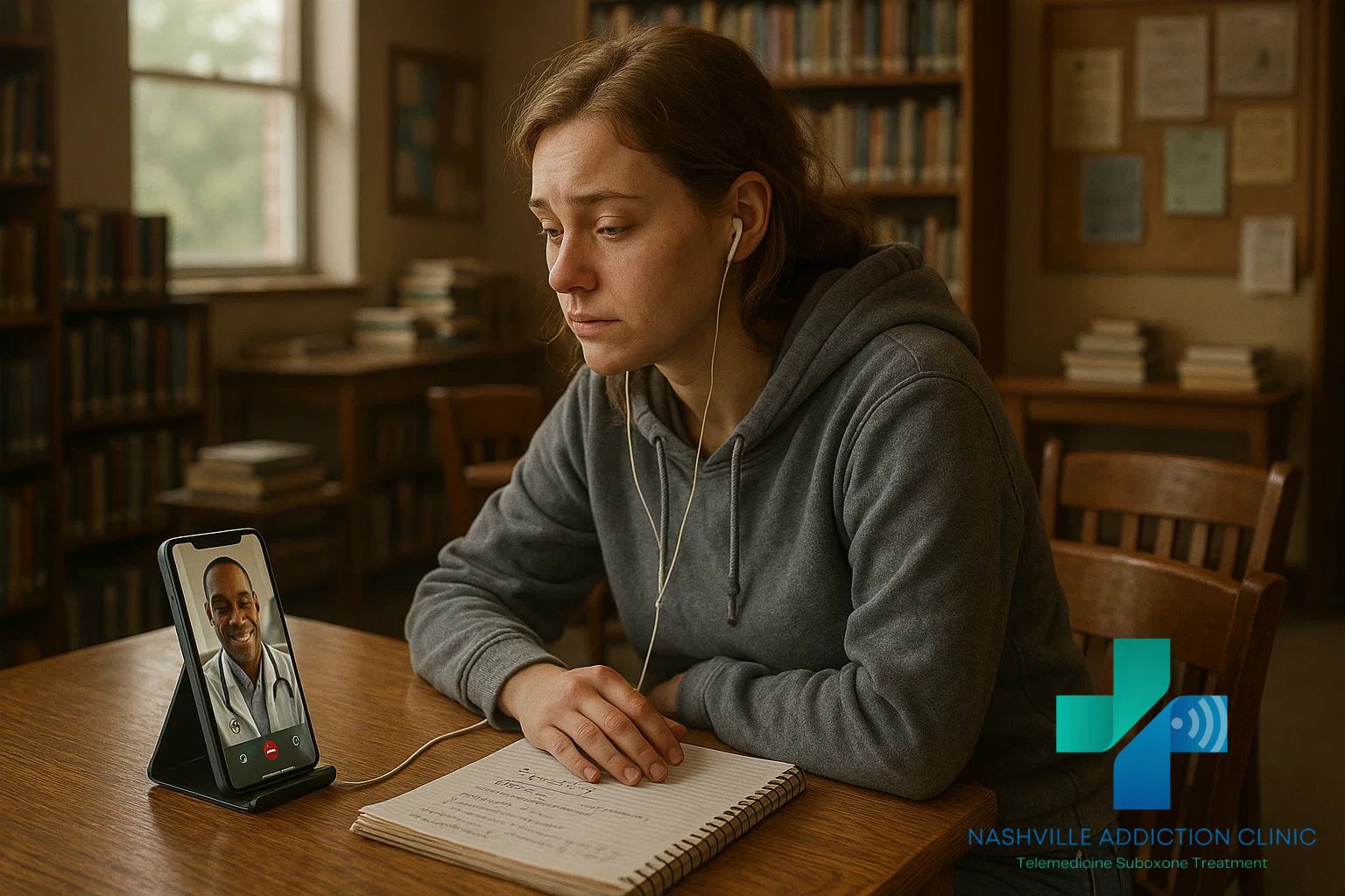 TeleMAT services in Tennessee providing virtual, confidential opioid addiction treatment from home.