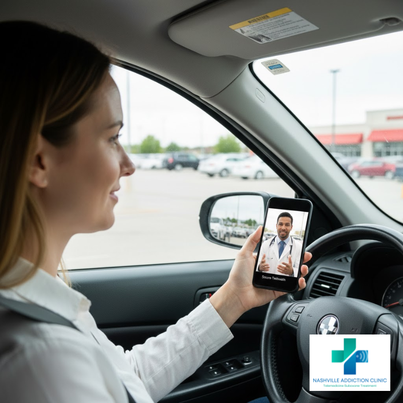 Patient starting buprenorphine telehealth treatment in Tennessee