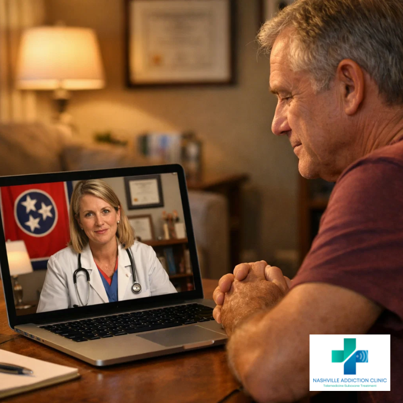 Patient transitioning from methadone to Suboxone with telemedicine support in Tennessee