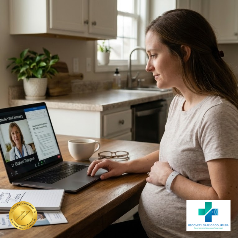 Pregnant woman seeking help for kratom addiction via telemedicine